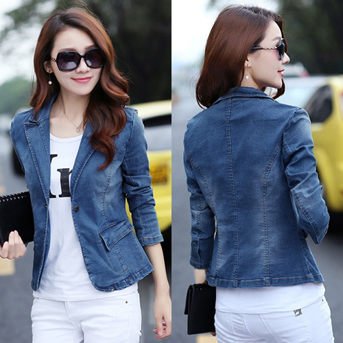 ÁO KHOÁC JEAN NỮ CỔ VEST